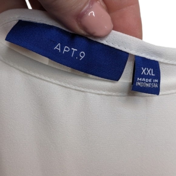 NWT Apt. 9 White Camisole Size XXL 🤍✨ - Picture 3 of 13